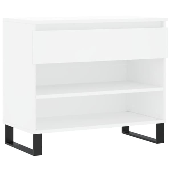 vidaXL skoreol 70x36x60 cm konstrueret træ hvid