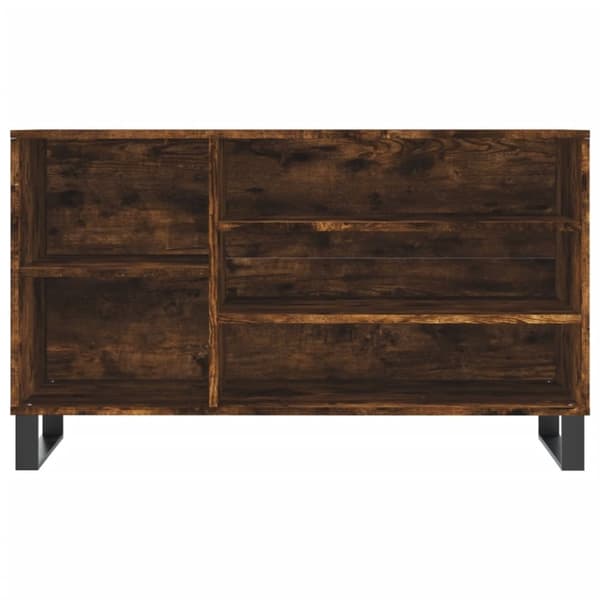 vidaXL skoskab 102x36x60 cm konstrueret træ røget egetræsfarve