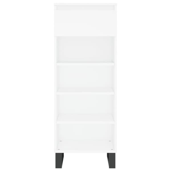 vidaXL skoreol 40x36x105 cm konstrueret træ hvid