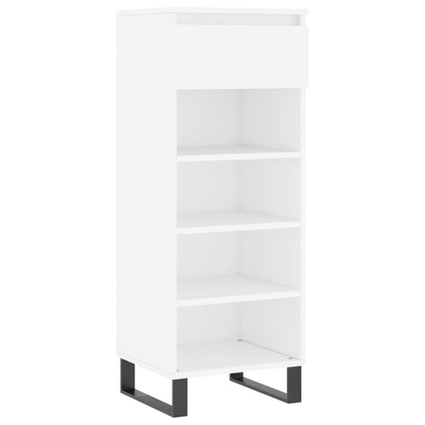 vidaXL skoreol 40x36x105 cm konstrueret træ hvid