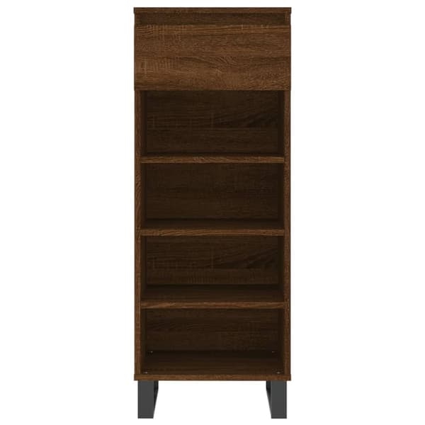 vidaXL Kenkäkaappi ruskea tammi 40x36x105 cm tekninen puu