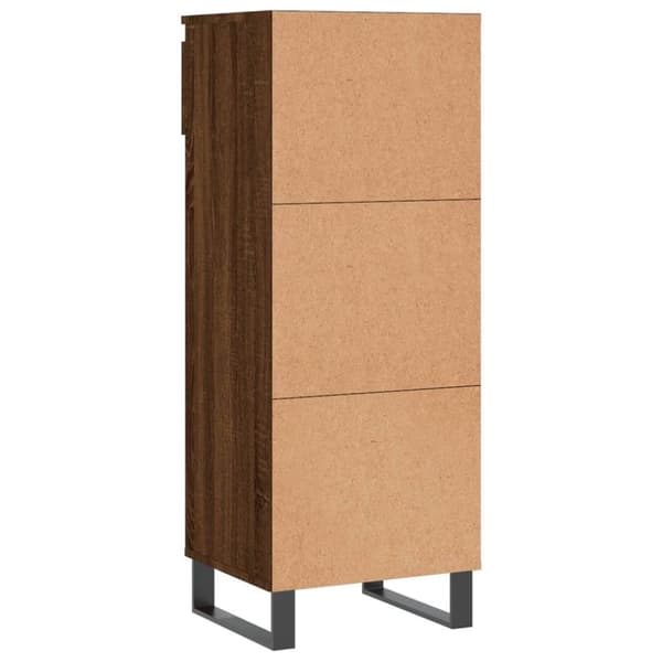 vidaXL Kenkäkaappi ruskea tammi 40x36x105 cm tekninen puu