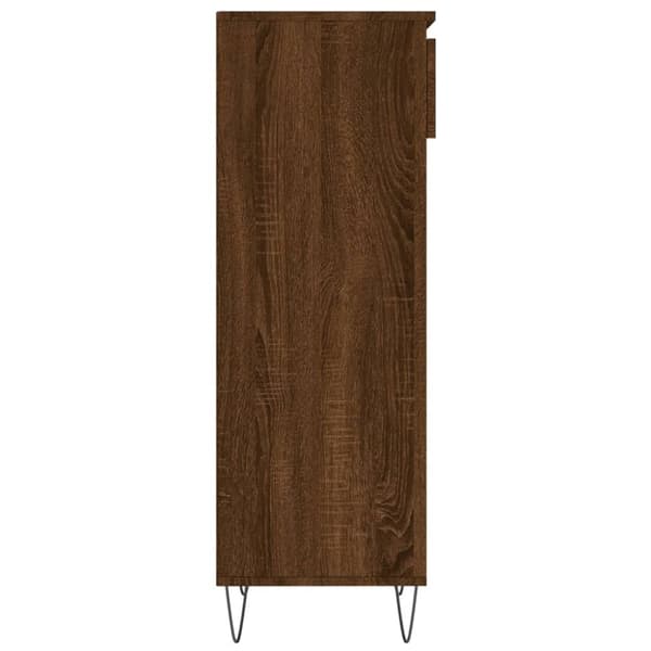 vidaXL skoreol 40x36x105 cm konstrueret træ brun egetræsfarve