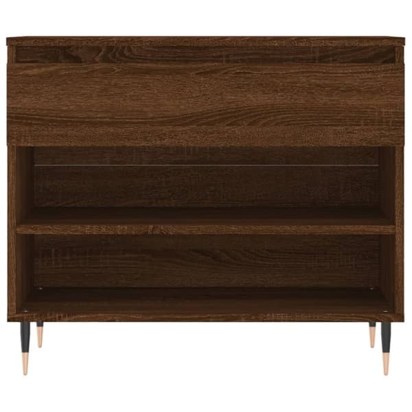 vidaXL Skoskap brun eik 70x36x60 cm konstruert tre