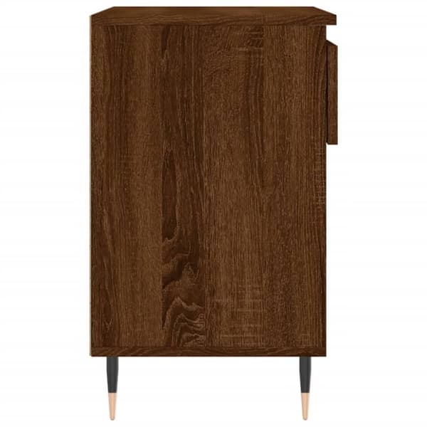 vidaXL Skoskap brun eik 70x36x60 cm konstruert tre
