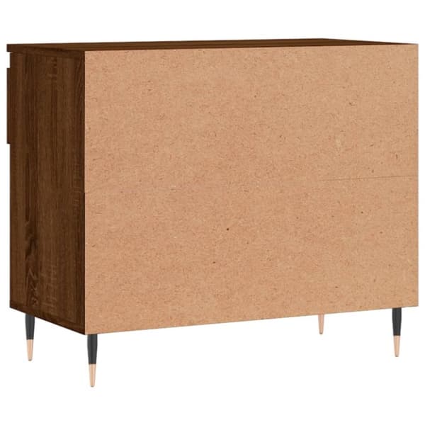 vidaXL Skoskap brun eik 70x36x60 cm konstruert tre