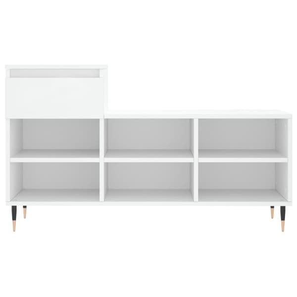 vidaXL skoreol 102x36x60 cm konstrueret træ hvid