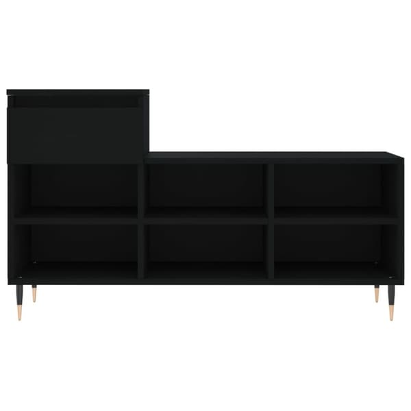 vidaXL Kenkäkaappi musta 102x36x60 cm tekninen puu