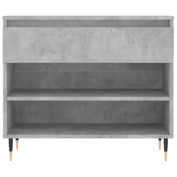 vidaXL Skoskap betonggrå 70x36x60 cm konstruert tre