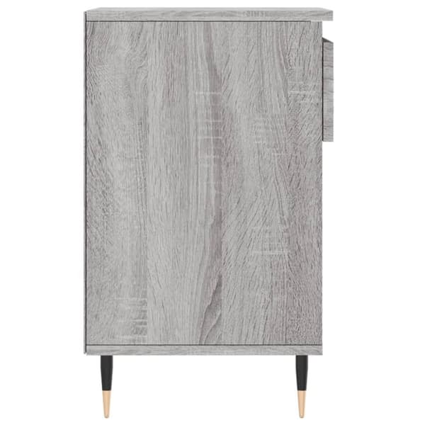 vidaXL Skoskap grå sonoma 102x36x60 cm konstruert tre