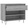 Miniatyrbilde 6 av 11: vidaXL Skoskap grå sonoma 70x36x60 cm konstruert tre