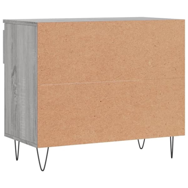 vidaXL Skoskap grå sonoma 70x36x60 cm konstruert tre