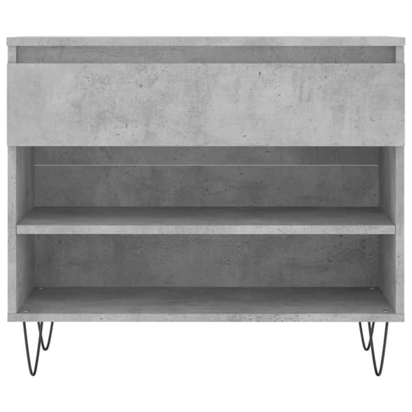 vidaXL skoreol 70x36x60 cm konstrueret træ betongrå