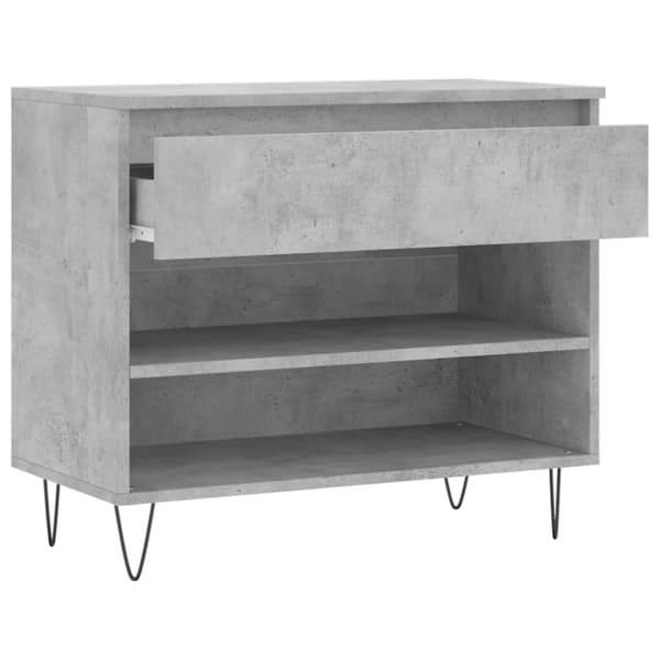 vidaXL skoreol 70x36x60 cm konstrueret træ betongrå