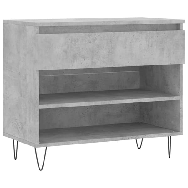 vidaXL skoreol 70x36x60 cm konstrueret træ betongrå
