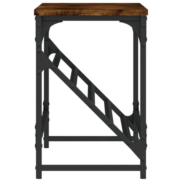 vidaXL skostativ 90x30x45 cm konstrueret træ røget egetræsfarve