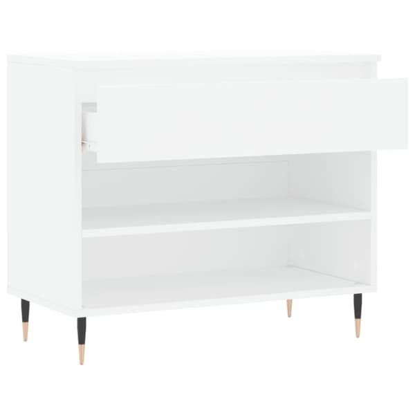 vidaXL Kenkäkaappi valkoinen 70x36x60 cm tekninen puu