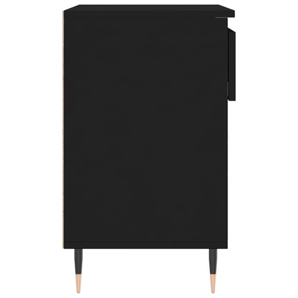 vidaXL skoreol 70x36x60 cm konstrueret træ sort
