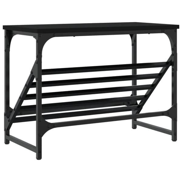 vidaXL Skohylle svart 60x30x45 cm konstruert tre