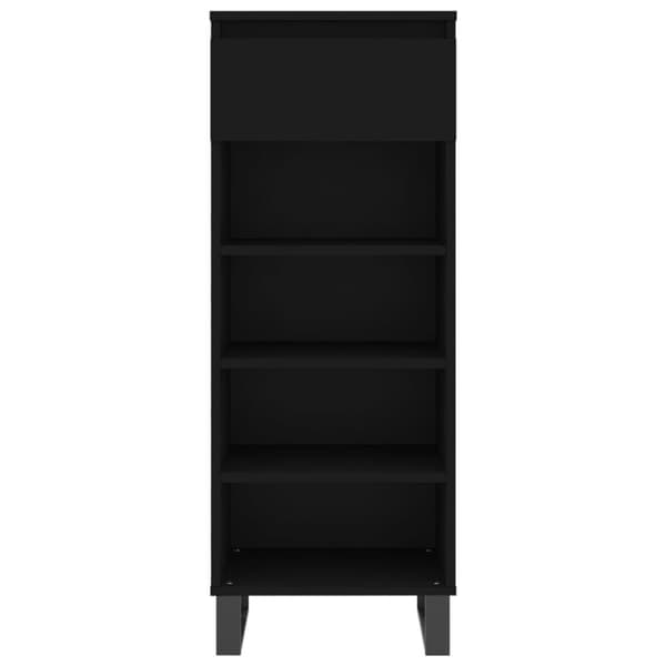 vidaXL skoreol 40x36x105 cm konstrueret træ sort