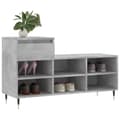 Miniatyrbilde 4 av 11: vidaXL Skoskap betonggrå 102x36x60 cm konstruert tre