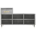 Miniatyrbilde 6 av 11: vidaXL Skoskap betonggrå 102x36x60 cm konstruert tre