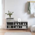 Miniatyrbilde 2 av 11: vidaXL Skoskap betonggrå 102x36x60 cm konstruert tre