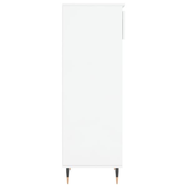 vidaXL skoreol 40x36x105 cm konstrueret træ hvid højglans