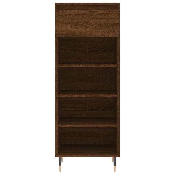 vidaXL skoreol 40x36x105 cm konstrueret træ brun egetræsfarve