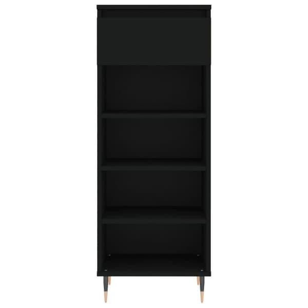 vidaXL Kenkäkaappi musta 40x36x105 cm tekninen puu