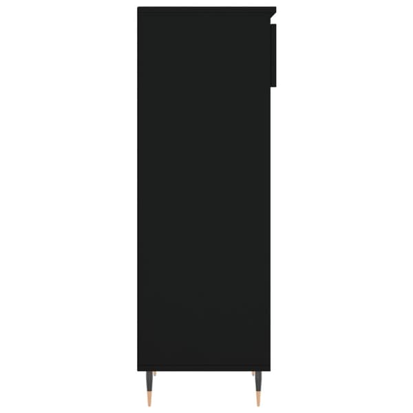 vidaXL Kenkäkaappi musta 40x36x105 cm tekninen puu