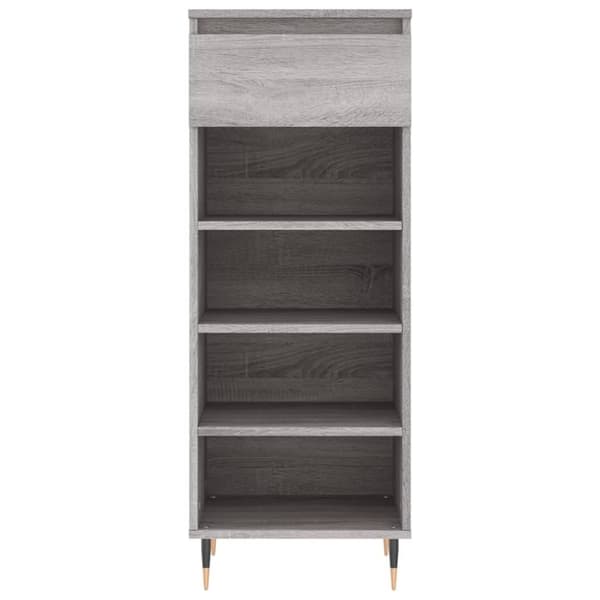 vidaXL skoskab 40x36x105 cm konstrueret træ grå sonoma-eg