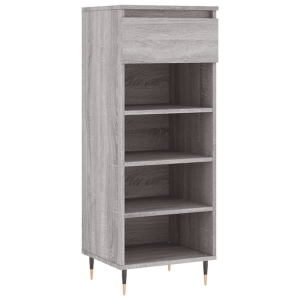 vidaXL skoskab 40x36x105 cm konstrueret træ grå sonoma-eg