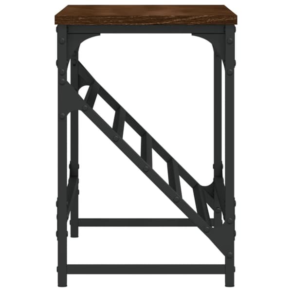 vidaXL skostativ 90x30x45 cm konstrueret træ brun egetræsfarve