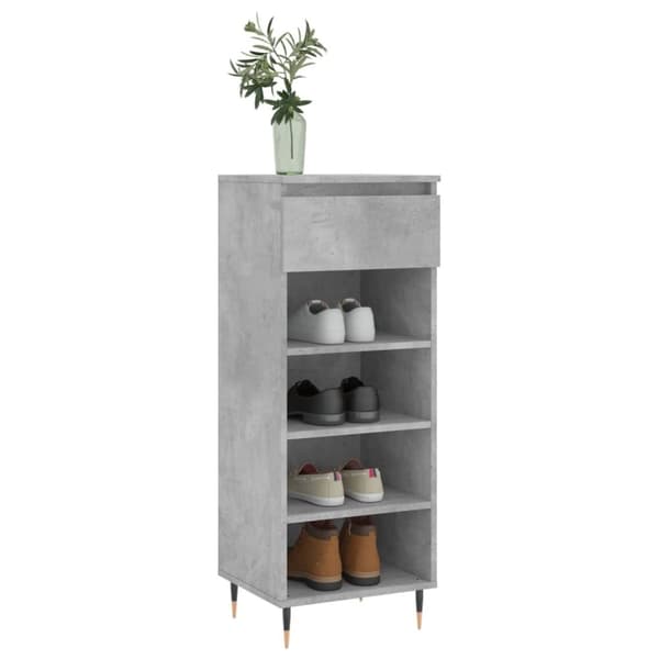 vidaXL skoreol 40x36x105 cm konstrueret træ betongrå
