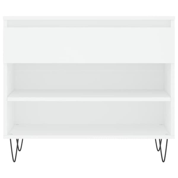 vidaXL skoreol 70x36x60 cm konstrueret træ hvid