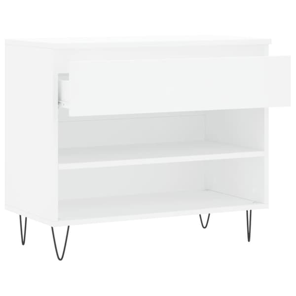 vidaXL skoreol 70x36x60 cm konstrueret træ hvid