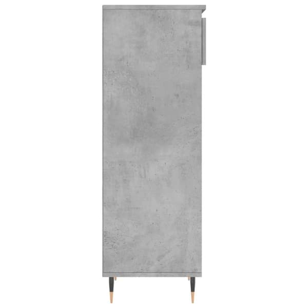 vidaXL Skoskåp betonggrå 40x36x105 cm konstruerat trä