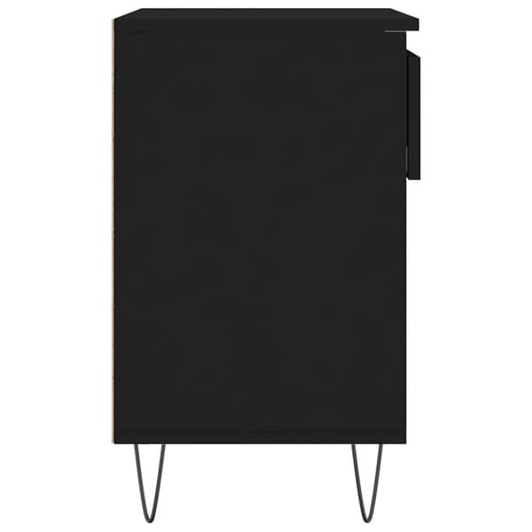 vidaXL skoreol 70x36x60 cm konstrueret træ sort