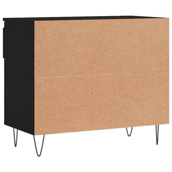 vidaXL Skoskap svart 70x36x60 cm konstruert tre