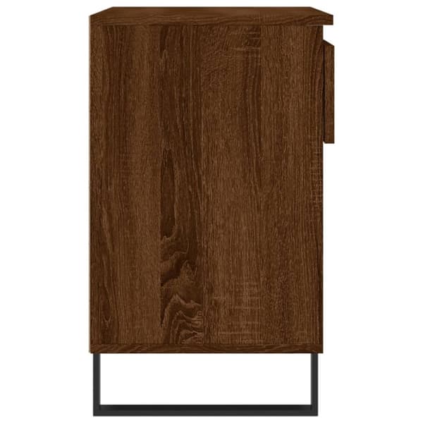 vidaXL Skoskap brun eik 70x36x60 cm konstruert tre