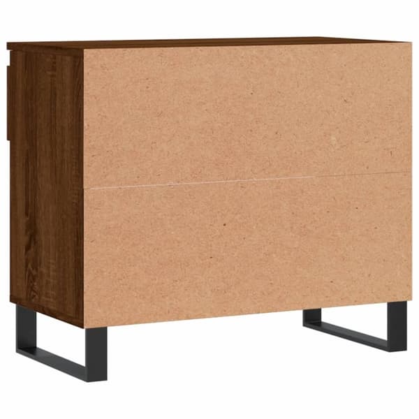 vidaXL Skoskap brun eik 70x36x60 cm konstruert tre