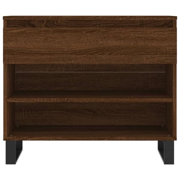 vidaXL Kenkäkaappi ruskea tammi 70x36x60 cm tekninen puu
