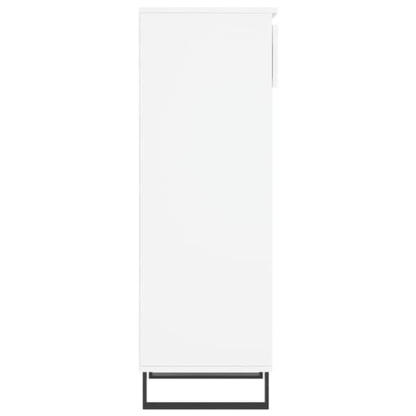 vidaXL Skoskap høyglans hvit 40x36x105 cm konstruert tre