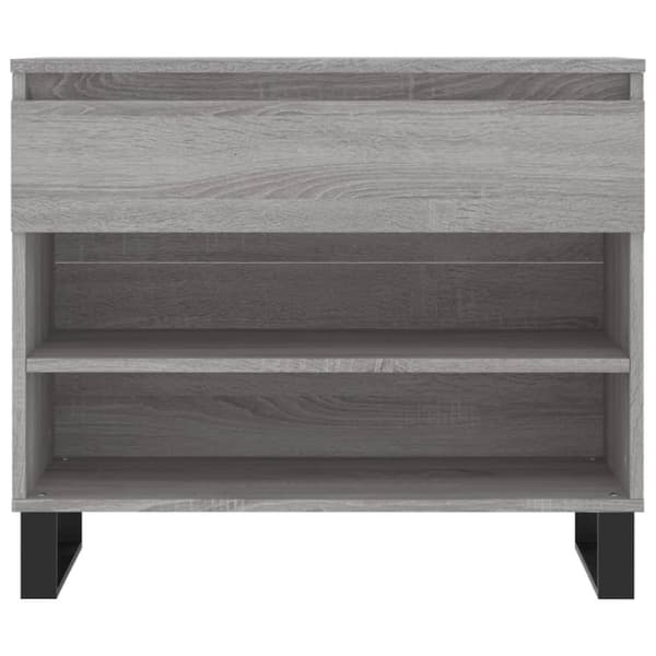 vidaXL Skoskap grå sonoma 70x36x60 cm konstruert tre
