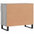 Miniatyrbilde 8 av 11: vidaXL Skoskap grå sonoma 70x36x60 cm konstruert tre
