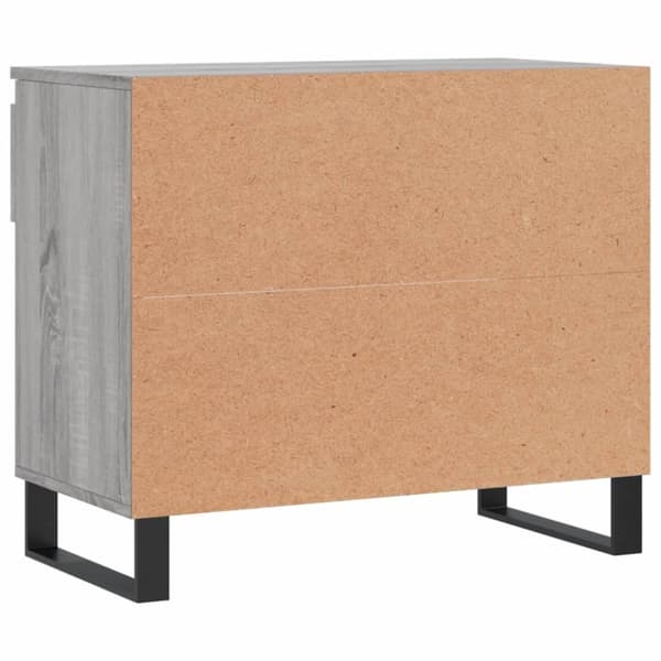 vidaXL Skoskap grå sonoma 70x36x60 cm konstruert tre