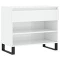 Miniatyrbilde 1 av 11: vidaXL Skoskap høyglans hvit 70x36x60cm konstruert tre