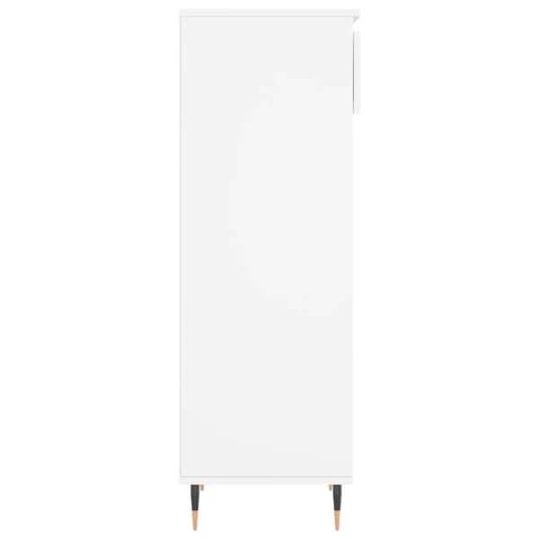 vidaXL Skoskap hvit 40x36x105 cm konstruert tre