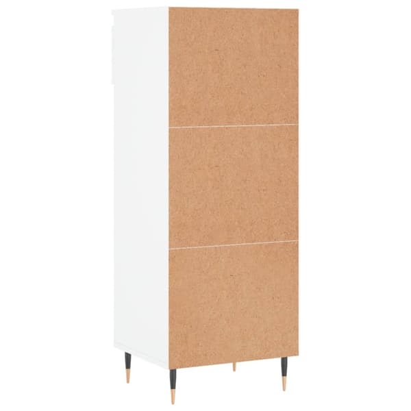 vidaXL Skoskap hvit 40x36x105 cm konstruert tre